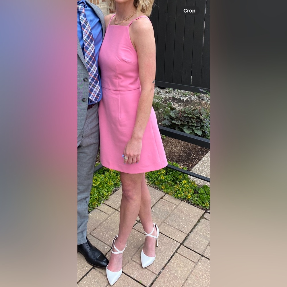 Pink mini dress
